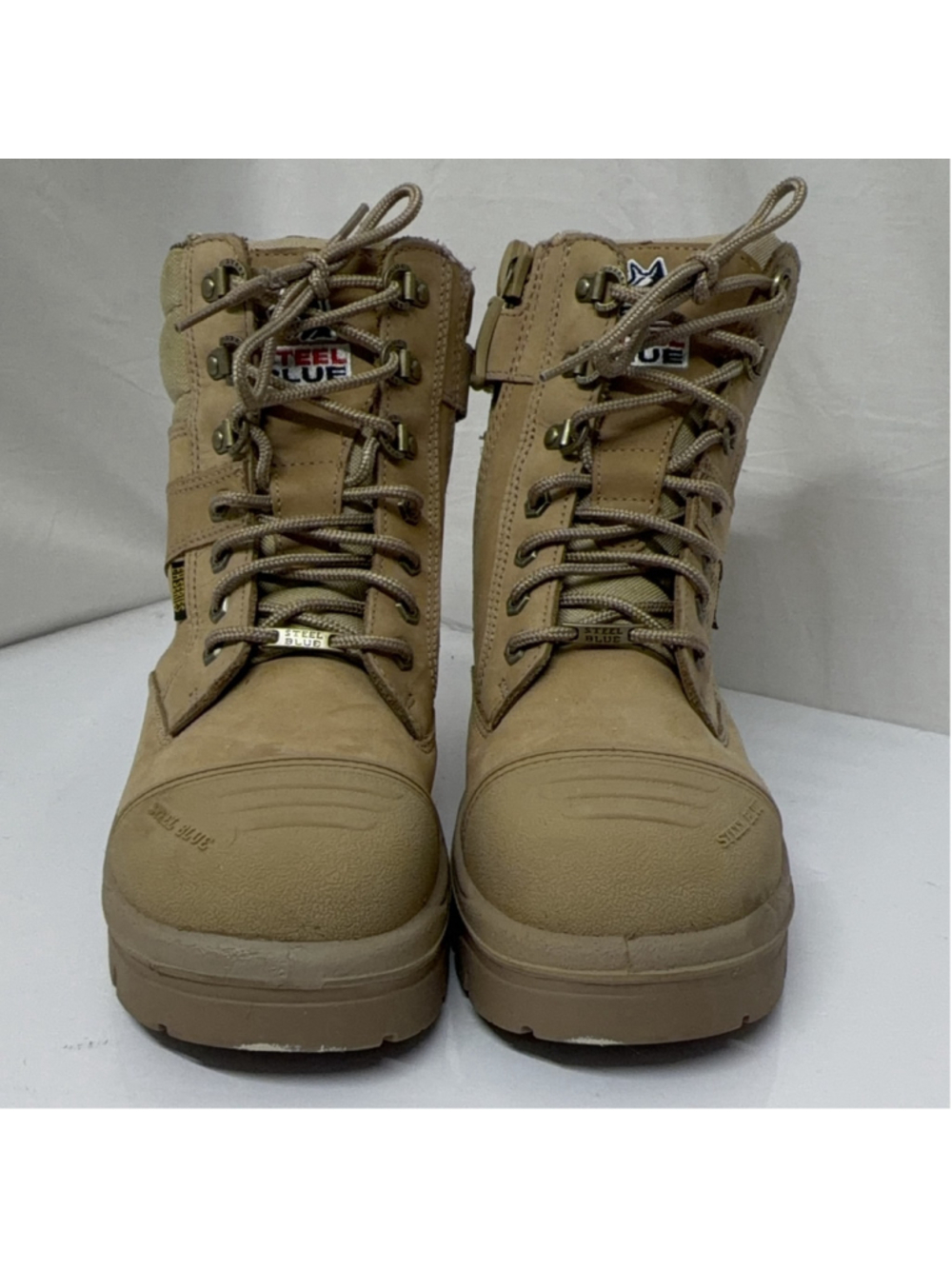 Steel Blue Southern Cross Work Boots Men US 8 Tan Steel Toe EH Slip Resistant - Picture 2 of 9